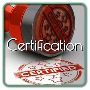 Certification